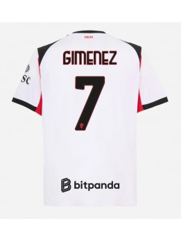 Moški Nogometna dresi replika AC Milan Santiago Gimenez #7 Gostujoči 2025-26 Kratek rokav